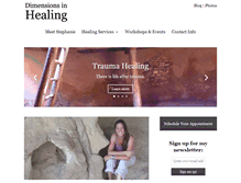 Tablet Screenshot of dimensionsinhealing.org